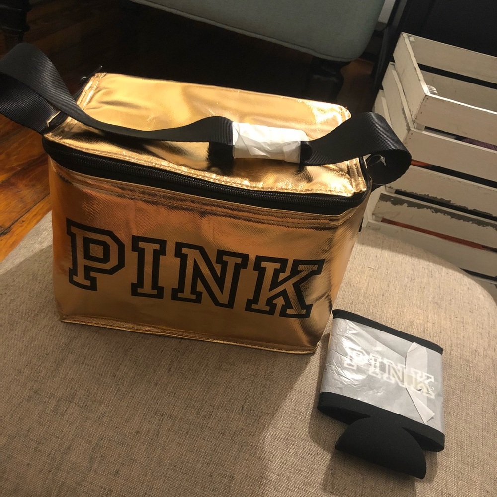 Victoria Secret Pink cooler & coozie